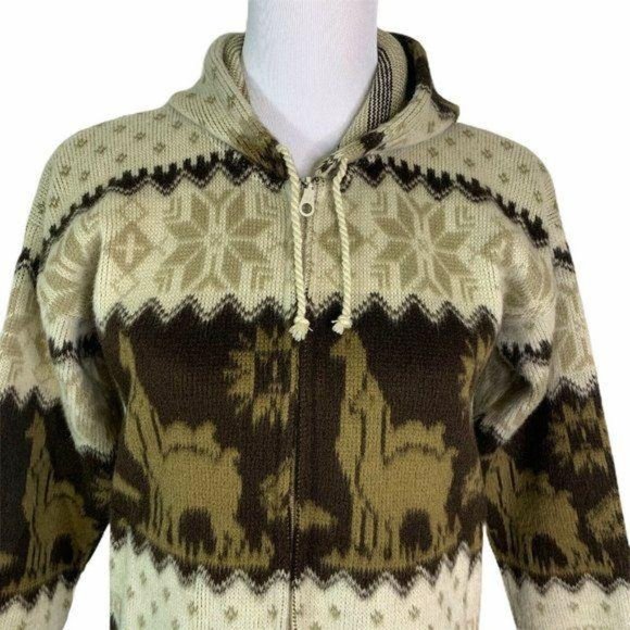 Tejidos Aly Marka Wool Alpaca Zip Up Cardigan - Picture 2 of 11